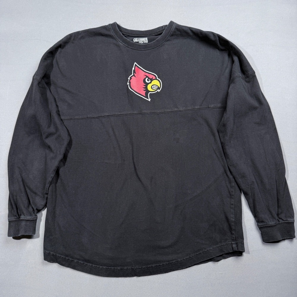 Louisville Cardinals Collegiate Colors Spirit Jersey Long‎ Sleeve Small